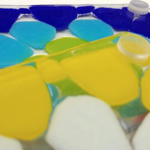 Fused Glass Granny Square Coasters - Picture 4 of 10